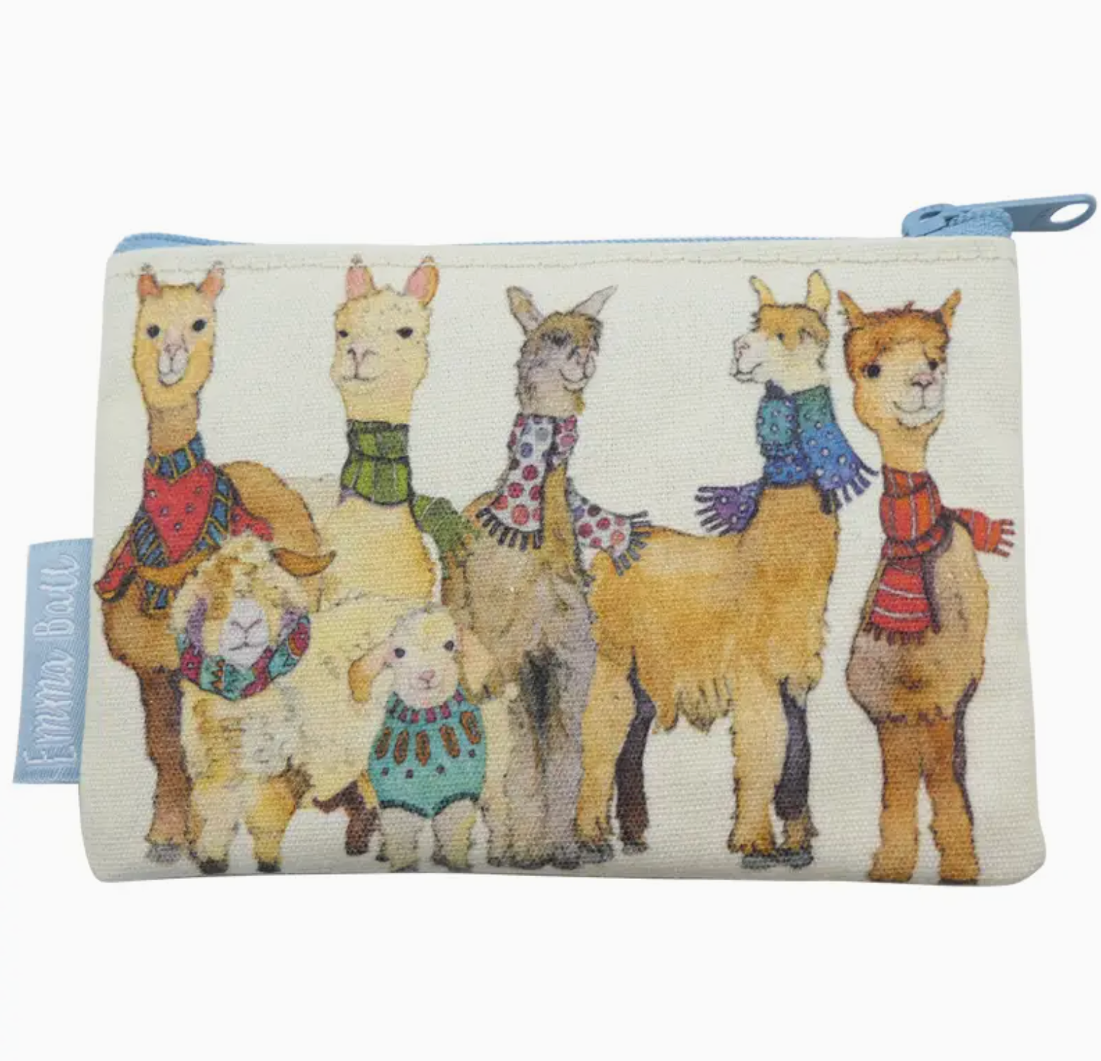 Alpaca and Friends Zipped Purse