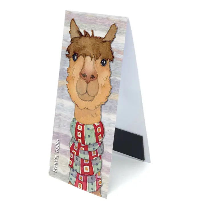 Magnetic Bookmark - Happy Alpacas