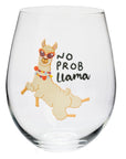 Stemless No-Prob-Llama Wine Glass