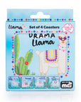 Llama Coasters - Set of 4