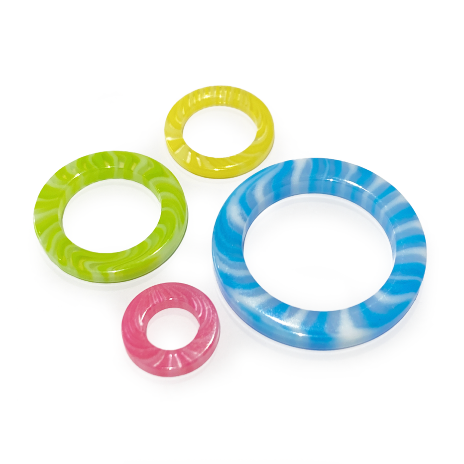 ChiaoGoo Stitch Markers 40 Pack Resin Rings Blackwattle Yarn and Fibre