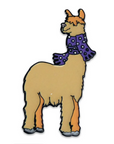 Purple Scarf Alpaca Enamel Pin